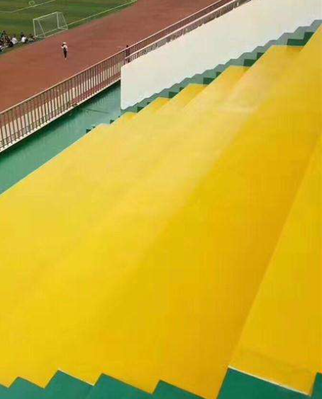 康定球场台阶翻新修补改造